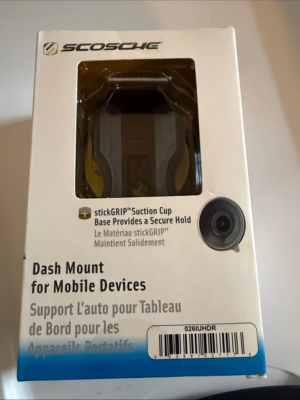 NIB Scosche Blue & Black Dash Mount for Mobile Devices